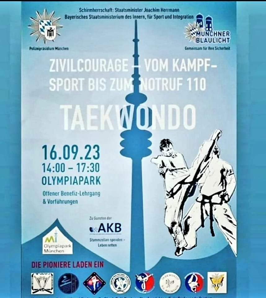 ZIVILCOURAGE - VOM KAMPFSPORT BIS ZUM NOTRUF 110 - TAEKWONDO @ Olympiapark München